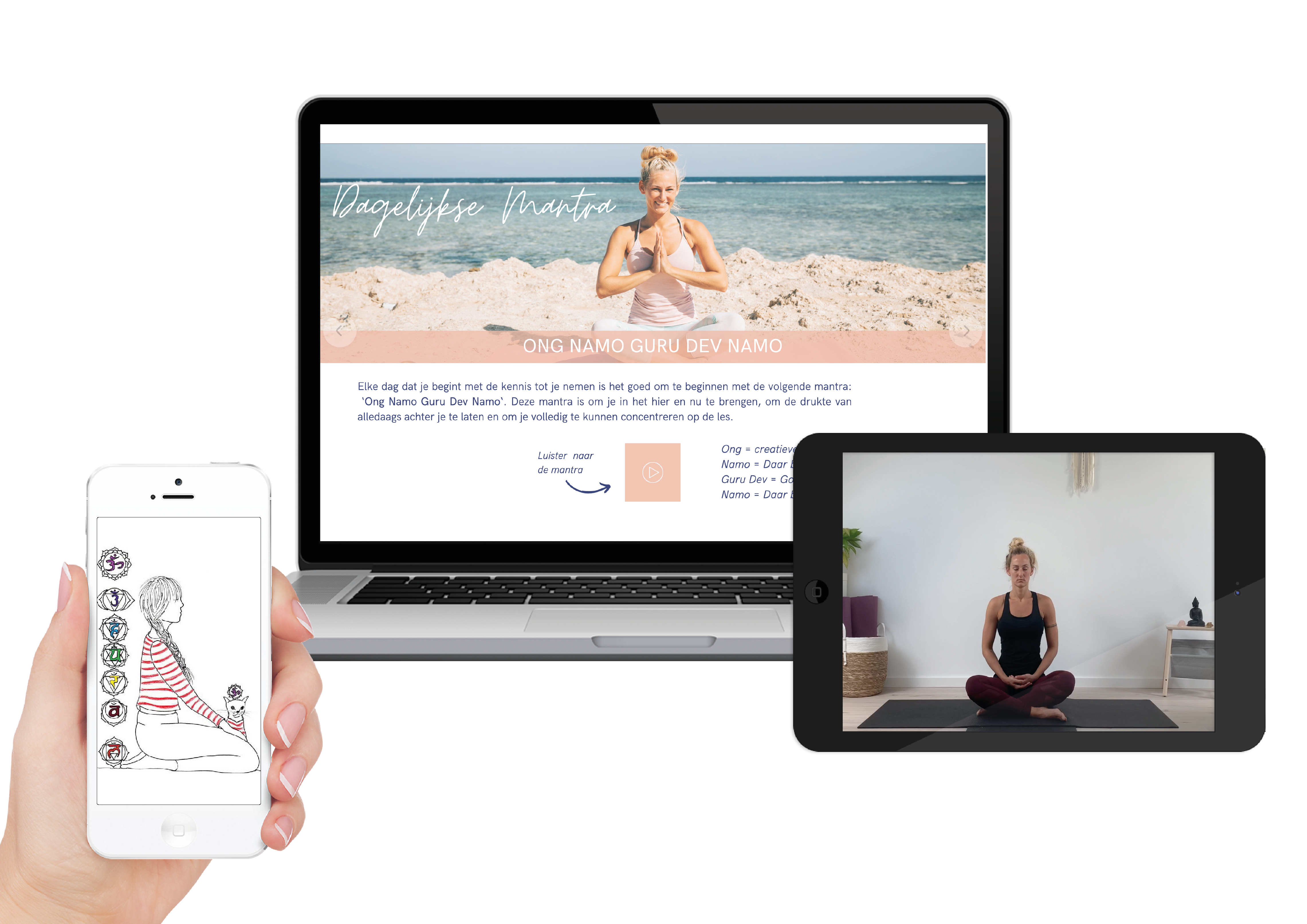 online chakra programma yogales yoga meditatie